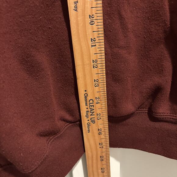 Champion Harvard Hoodie Mens XL Maroon Pullover 1636 Logo Embroidered Sweatshirt - Picture 7 of 12